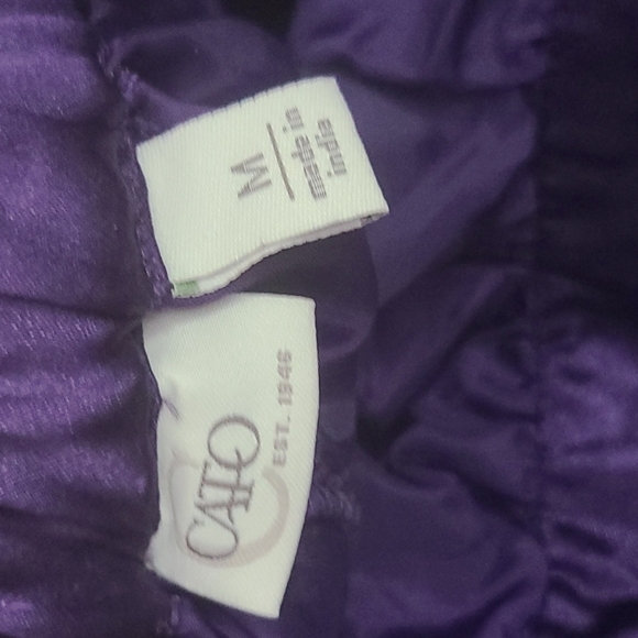 Nwt Cato Eggplant Alaskannight Full A Skirt  Medium - Picture 3 of 4
